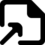 File Arrow Up 1614 SVG Icon